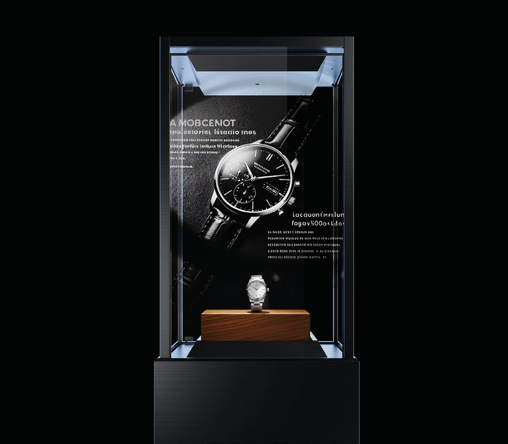 Base Showcase Vertical (M-S55), vitrină OLED transparentă verticală 55" – imagine 1