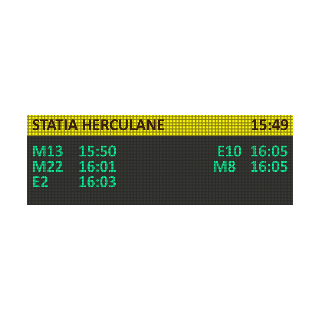 Panou informare calatori 640 x 320mm