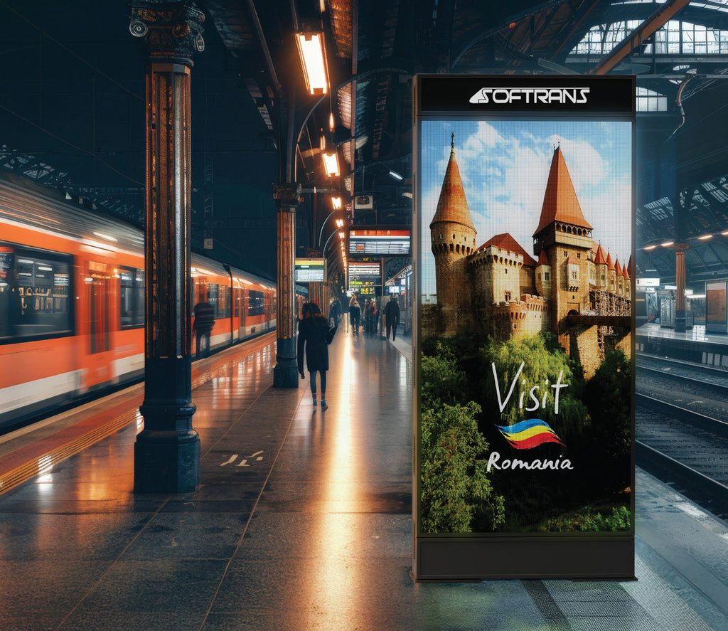 Totem LED exterior (TLED), P3 / P4, o față sau două fețe – imagine 1